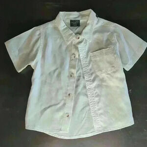 Brand new without tags. Little bipsy 18 to 24 months white short sleeves button